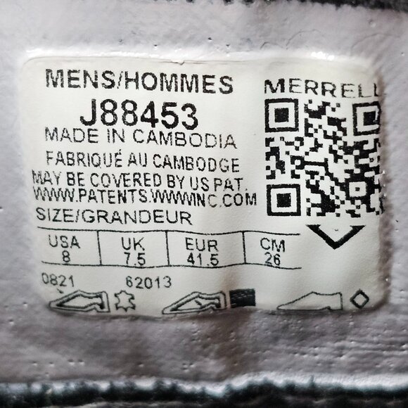 Merrell Moab Adventure Chelsea Boots Brown Leather J88453 Waterproof Mens Size 8 - Picture 11 of 13